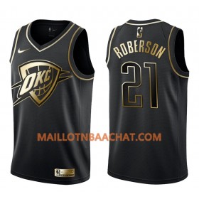 Maillot NBA Oklahoma City Thunder Andre Roberson 21 Nike Noir Golden Edition Swingman - Homme